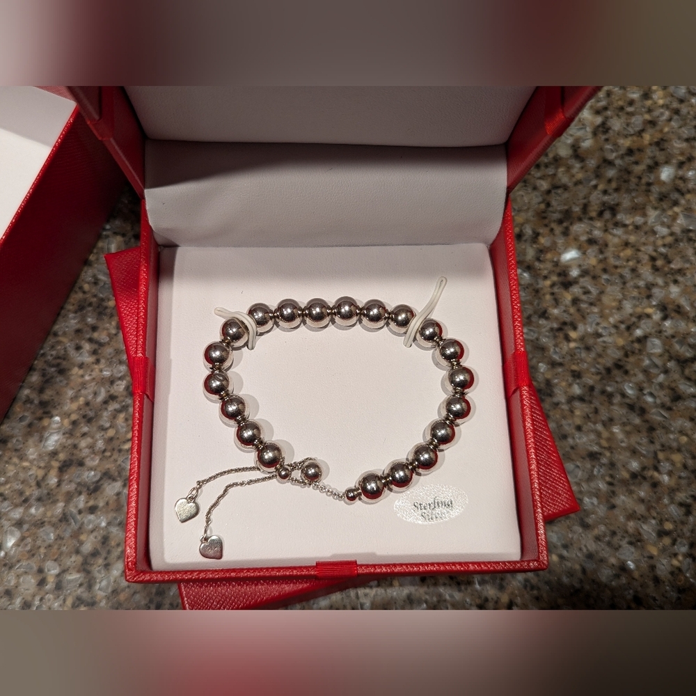 R.H. Macy & Co. Sterling Silver Beaded Bolo Bracelet - Picture 5 of 10